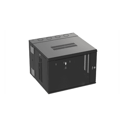 Gabinete de Montaje en Pared / 19in / 9 UR / 635mm (2.08ft) Profundidad / Ventana de Seguridad / Negro PZWMC9W PANDUIT