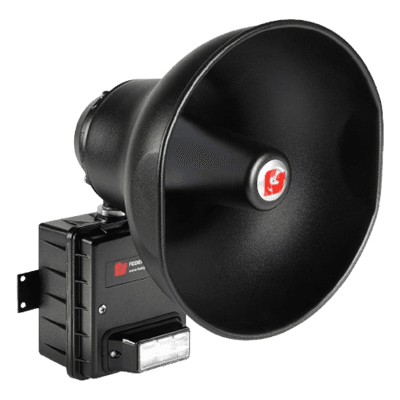 Altavoz IP para Señalización / 15 W / 112 dB a 3 m (10 ft) / LED Rojo Alta Intensidad / PoE+ 802.3at / NEMA 4X / Interior-Exterior I-IP15-R FEDERAL SIGNAL INDUSTRIAL