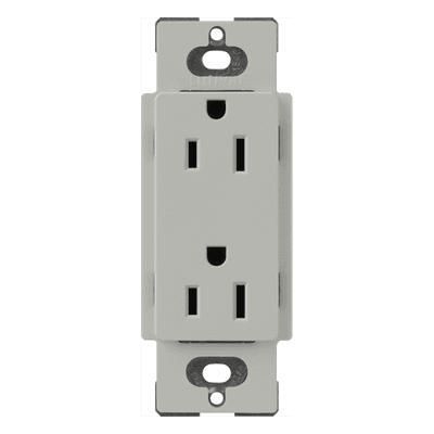 Receptáculo dúplex / 15 A / 125 V / Uso doméstico y comercial / Diseño compacto SCR15PB LUTRON ELECTRONICS