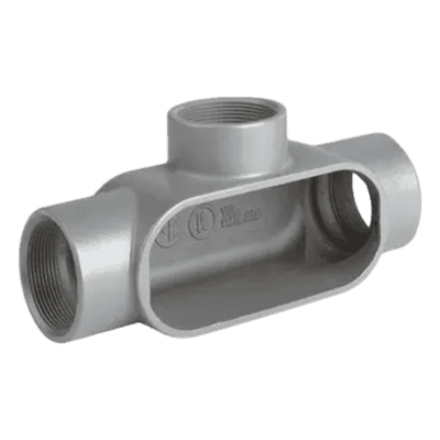 Caja Condulet Tipo T / 1-1/4" (32 mm) / Aluminio libre de cobre / NEMA 3 / Gris HUB-T47-SA HUBBELL KILLARK