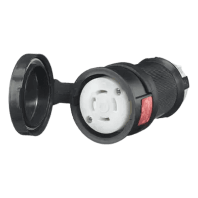 Conector Hembra con Bloqueo de Media Vuelta / 30 A / 480 V CA / 3 Polos Trifásico / NEMA L16-30R / IP66 / -40°C a 75°C / 0.350-1.150 pulg (0.029-0.096 ft) HUB-HBL-2733-SW HUBBELL