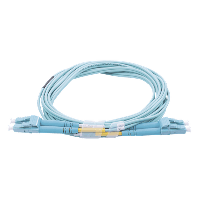 Jumper de Fibra Óptica / Multimodo OM3 50/125 / LC-LC Dúplex / OFNR Riser / 2.0 mm / 20 m (65.62 ft) / Aqua LPFOM3LCLCR20 LINKEDPRO BY EPCOM