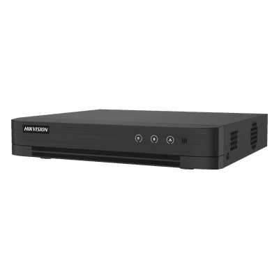 DVR Pentahíbrido / 4 Canales TURBOHD + 2 Canales IP / 3K Lite 2560x1440 / Audio Bidireccional / AcuSense / H.265+ / 1 Bahía HDD hasta 10 TB IDS-7204HQHI-M1/T HIKVISION