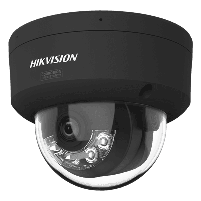 Domo IP / 4 Megapixel / Lente 2.8 mm / 98.4 ft IR + Luz Blanca / 2 Micrófonos / IP67 / WDR 130 dB / AcuSense 3.0 / Metal / NEMA 4X / AcuSeek DS-2CD2147G3-LIS2UY(BLACK) HIKVISION