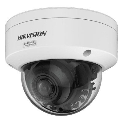 Domo IP / 4 Megapixel / Lente Mot. 2.8 a 12 mm / 131 ft IR + Luz Blanca / IP67 / WDR 130 dB / AcuSense 3.0 / NEMA 4X / AcuSeek DS-2CD2747G3T-LIZSY HIKVISION