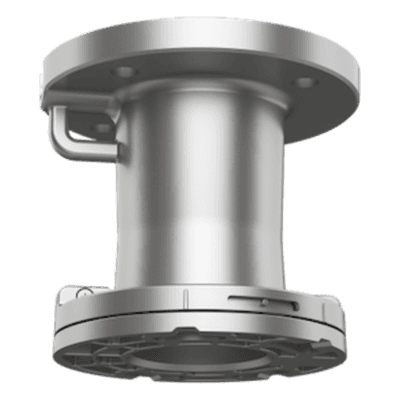 Montaje de Techo Tipo Tubo / 4.6 Pulgadas de Largo / Compatible con Domos PTZ / Aluminio / 117x117x105 mm