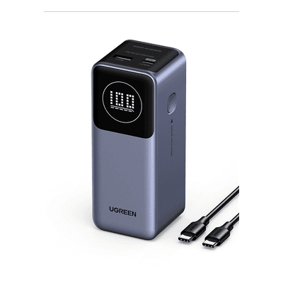 Power Bank / 12000 mAh / 100 W Max / 2 Salidas / USB-C PD 3.0 / USB-A QC 3.0 / Pantalla Inteligente 35526B UGREEN