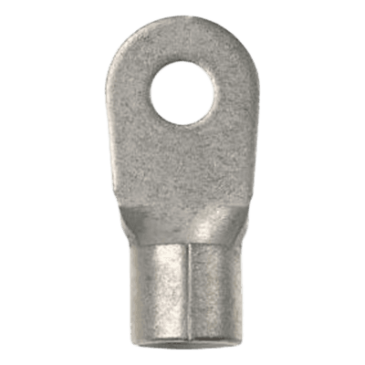 Terminal de Anillo Sin Aislamiento / Calibre 8 AWG / Barreno 5/16' (8 mm) / Cobre Estañado / 150 °C (302 °F) / 2000 V Máximo / 25 Piezas P8-56R-Q PANDUIT