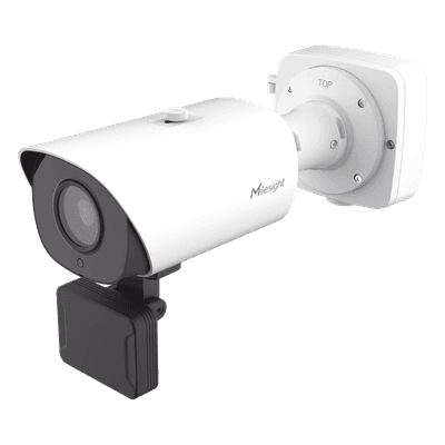 Cámara de Tráfico AI / Starlight / Smart IR II / 4K / Lente 8~38mm AF / Radar 3D / H.265+ / Detección IA / IP67 / Protección 4KV / 9W-16W / Rango -40°C a 60°C TS4466-X4RVPE  MILESIGHT