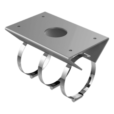 Montaje de Poste para Exterior / Brazo Extensible 305mm (12 pulgadas) / Aleación de Aluminio / IP66 / Compatible con 30+ Modelos PTZ