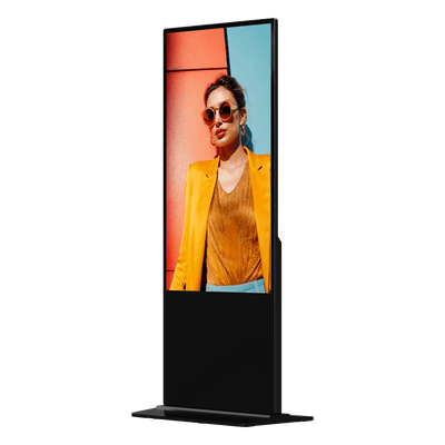 Tótem Táctil Digital / 55" 4K UHD / Capacitiva 10 Puntos / Android 13 / 500 Nits / 4 Ruedas DS-D6055UT-D/S HIKVISION