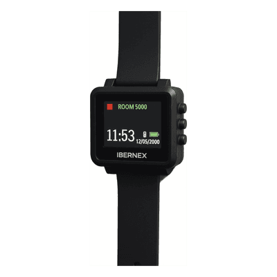 Reloj Receptor Inalámbrico de Muñeca / Display LCD a Color / Batería Recargable / Almacena 3000 Caracteres / Radiofrecuencia 433 MHz NX8832 IBERNEX