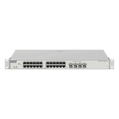 Switch Administrable Capa 3 / 24 Puertos Gigabit PoE+ / 4 SFP+ 10Gb / 370W PoE / 128 Gb/s RG-NBS5200-24GT4XS-P-V2 RUIJIE