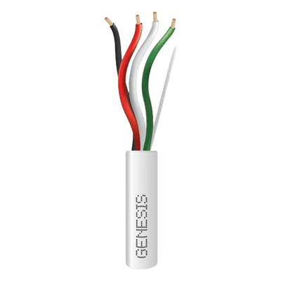 Cable Plenum / 4x14 AWG / CL3P / 305 m (1000 ft) / Blanco / Cobre Sólido / -20°C a 75°C 3124-1012 GENESIS
