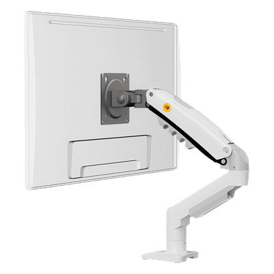 Brazo Ajustable para Monitor / 17" a 30" / Capacidad 9 kg / Rotación 360° / Inclinación +85° a -30° / Giro 180° / Resorte de Gas / Blanco F80NBW NB-EPCOM