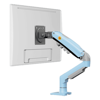 Brazo Ajustable para Monitor / 17" a 30" / Capacidad 9 kg / Rotación 360° / Inclinación +85° a -30° / Giro 180° / Resorte de Gas / Color Azul F80NBB NB-EPCOM
