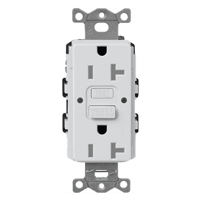 Tomacorriente / GFCI de autoprueba / Resistente a manipulaciones / 15 A / 125 V / NEMA 5-15R / Altura 5 pulg / Gris CAR15GFSTGR LUTRON ELECTRONICS