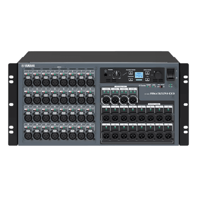 Rack de Expansión E/S / 32 Entradas Analógicas / 24 Salidas / Dante / Redundancia de Fuente RIO3224-D3 YAMAHA