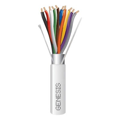 Cable de Cobre / 10 x 18 AWG / 305 m (1000 ft) / Blindado / Plenum / Blanco / CL3P FPLP CMP FT6 / -20°C a 75°C 3218-1012 GENESIS