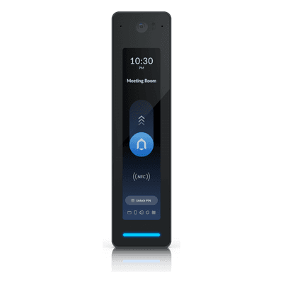 Lector de Acceso Avanzado / Cámara 2 MP / Pantalla Táctil 4.7' / NFC y PIN / Reconocimiento Facial / PoE / IP55 UA-G3-PRO-B UBIQUITI