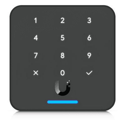 Lector de Acceso IP / Teclado Capacitivo 12 Botones / NFC 13.56 MHz / BLE 4.1 / PoE / IP55 UA-G3-FLEX-B UBIQUITI