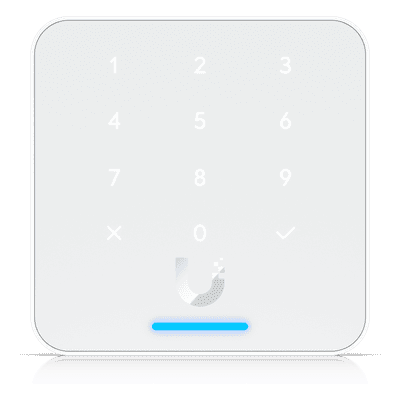 Lector de Acceso IP / Teclado Capacitivo 12 Botones / NFC 13.56 MHz / BLE 4.1 / PoE / IP55 / -30 a 60°C UA-G3-FLEX-W UBIQUITI
