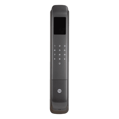 Cerradura Digital / Reconocimiento Facial 3D / Sensor de Huella con IA / 100 Huellas / 100 Tarjetas MIFARE / IP54 / Aleación de Aluminio MX83424 YALE-ASSA ABLOY