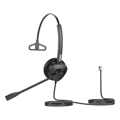Diadema Monoaural / Audio HD Wideband / Cancelación Pasiva de Ruido / Brazo Ajustable 260° / Conexión RJ9 / Diseño Ultraligero 73 g HT301 FANVIL