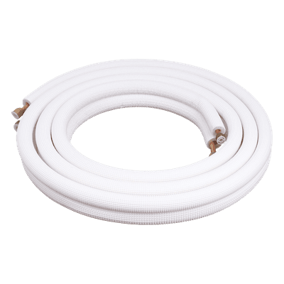Kit de Tubería para Minisplit / Líneas 1/4" y 5/8" / Capacidad 2 a 3 Toneladas / Longitud 4 m (13.1 ft) / Aluminio con Puntas de Cobre 38K253 AUFIT