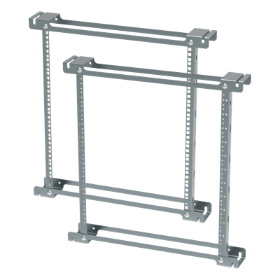 Ángulos de Rack / 19 Pulgadas / 12U / Orificios Roscados / Acero Zinc Plated / 533 mm (21 in) / EIA-310 PTRA24T HOFFMAN