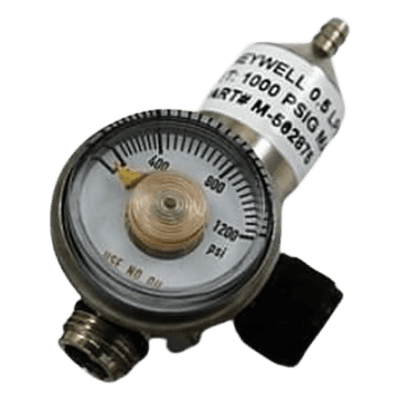 Regulador de calibración / Flujo 0.5 L/min / Para cilindro de gas patrón / Cartuchos serie E3Point M-502875 HONEYWELL ANALYTICS