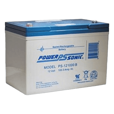 Batería de Respaldo AGM/VRLA / 12V / 100AH / Vida Útil 10-12 Años / Terminales B (M6) / Certificación UL PS-121000-B POWER SONIC