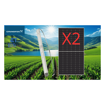 Kit De Bombeo Solar/ Bomba 035Kw / Módulos Solares 610w KIT-5SQF8-610W-B GRUNDFOS