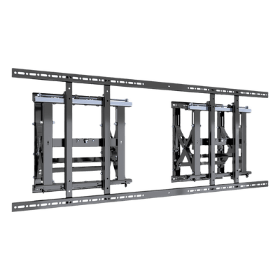 Soporte Modular para Pantallas / Altura Ajustable 200 a 1600 mm (7.9 a 63.0 in) / Ancho 600 mm (23.6 in) / Profundidad Ajustable 134 a 300 mm (5.3 a 11.8 in) / Montaje Horizontal y Vertical / Acero 10.2 mm EMVW1600 EPCOM INDUSTRIAL