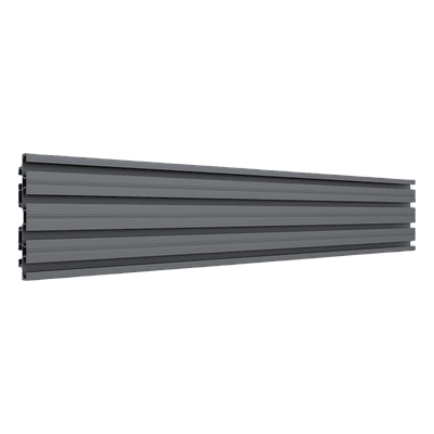 Riel de Aluminio para Videowall / Longitud 1000 mm (3.3 ft) / Altura 120 mm / Ancho 21 mm / Diseño Modular Extensible / Compatible Tornillos M8 SDJH103 EPCOM INDUSTRIAL