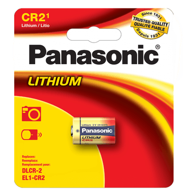 Batería de Litio No Recargable / 3 Vcc / 850 mAh / Corriente de Descarga 20 mA / -40°C a +70°C / Diseño Espiral Alta Descarga CR2PA PANASONIC