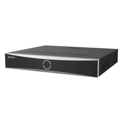 NVR IP / 16 Canales / 16 Puertos PoE+ / 12 Megapixel (4K) / Reconocimiento Facial / 4 Bahías HDD / HDMI 8K / AcuSense DS-7716NXI-K4/16P(E) HIKVISION