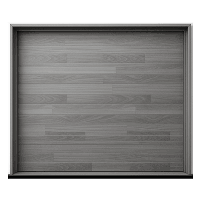 Puerta de Garage Seccional / 16 x 9 Pies (4.88 x 2.74 m) / Aislamiento Térmico 42 mm / Acabado Laminado Gris / Estilo Americano APDOOR-169CF ACCESSPRO