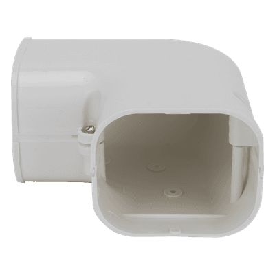 Codo plano para aire acondicionado / PVC rígido blanco / 4 canaletas de 1 m (3.28 ft) / 11 piezas / -20°C a 75°C TH-ACKIT-CP THORSMAN