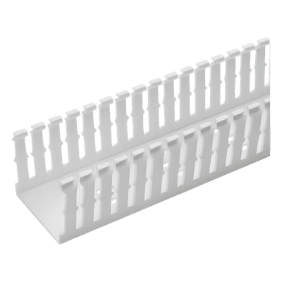 Canaleta Ranurada / 32 mm Ancho / 53.8 mm Alto / 1.8 m Largo / Tipo F / PVC Sin Plomo F1X2WH6 PANDUIT