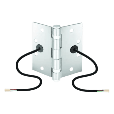 Bisagra de Transferencia Eléctrica / 12-24 VAC/VDC / 4 Hilos 28AWG / 5 Nudillos / Acero Anti-Vandalismo / Energía y Datos SD-H412 ENFORCER SECOLARM