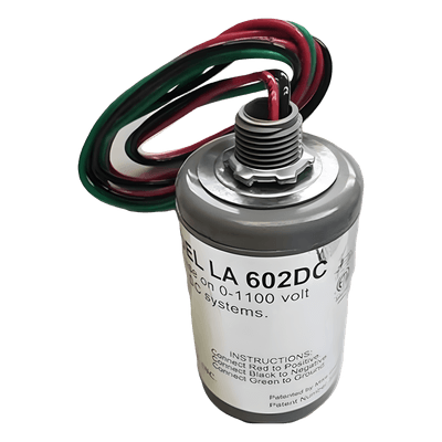 Protector de Descargas Atmosféricas / Sistemas Fotovoltaicos DC / 0-1100 Vcc / Tiempo de Respuesta 5 ns / Varistor de Óxido de Silicio / Instalación Externa