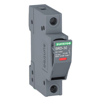 Porta Fusible DC / 1000V / 1 Polo / Riel DIN 35 mm / 30 kA / 1-30 A / IP20 SRD-30 SUNTREE