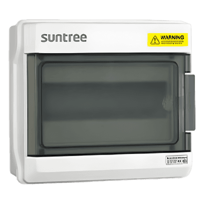 Gabinete de Distribución Plástico / IP65 / Riel DIN 6 Espacios / -20°C a +70°C / 165x210x98.4 mm PMH6PN SUNTREE
