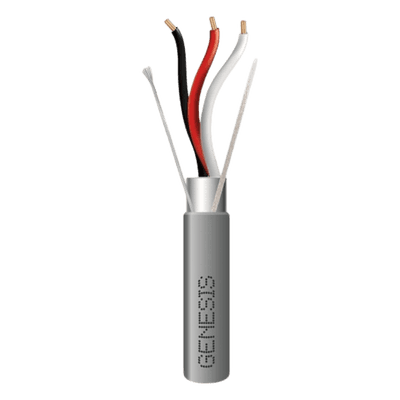 Cable para Alarma / 3x18 AWG / Blindado con Dren / Riser FPLR-CMR / 305 m (1000 ft) / Gris 2228-1109 GENESIS