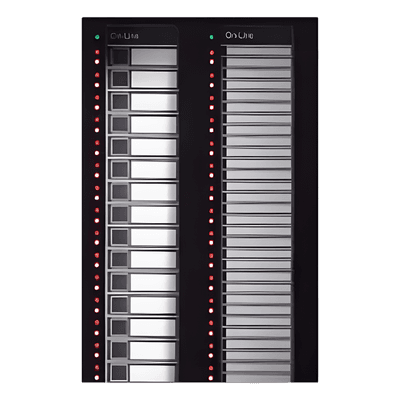 Módulo Anunciador AIO / 30 Botones Capacitivos / LED Programables 8 Colores / Bus 2 Hilos EIA-485 / 4,960 Puntos por Sistema ACM-30 NOTIFIER