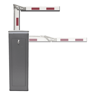 Barrera Vehicular / Brazo Articulado 4 m (13.1 ft) / Corona LED Semaforizada / Apertura 3 s / 200 Ciclos/Hora / IP Resistente Intemperie KT-XBF-RBA4 ACCESSPRO