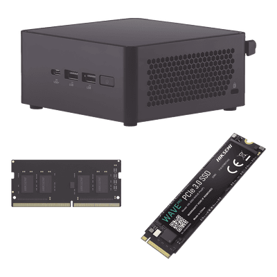 Mini PC / Core 3-100U / DDR5 16GB / SSD 256GB M.2 / Soporta 96GB RAM / USB 3.2 Gen 2 NUCI314I16G256G ASUS