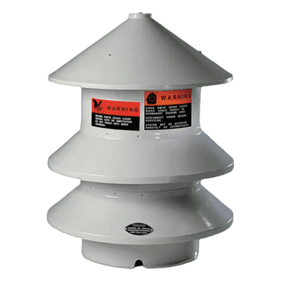 Sirena electromecánica omnidireccional / 102 dBc a 30.5 m (100 ft) / 2 HP / 120V CA/CC / Alcance 305 m (1000 ft) MODEL2-120 FEDERAL SIGNAL INDUSTRIAL