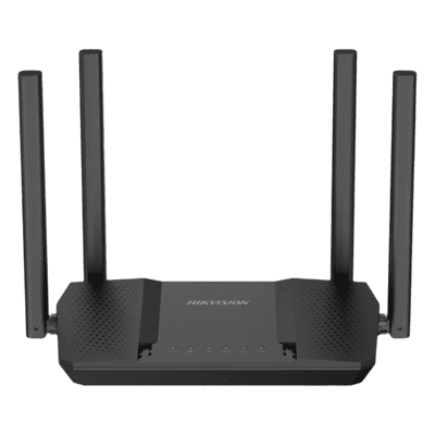 Router Inalámbrico Gigabit / Wi-Fi 5 / Doble Banda AC1200 / 4 Antenas 5 dBi / 4 Puertos LAN + 1 WAN Gigabit / Interior DS-3WR12GC-E HIKVISION